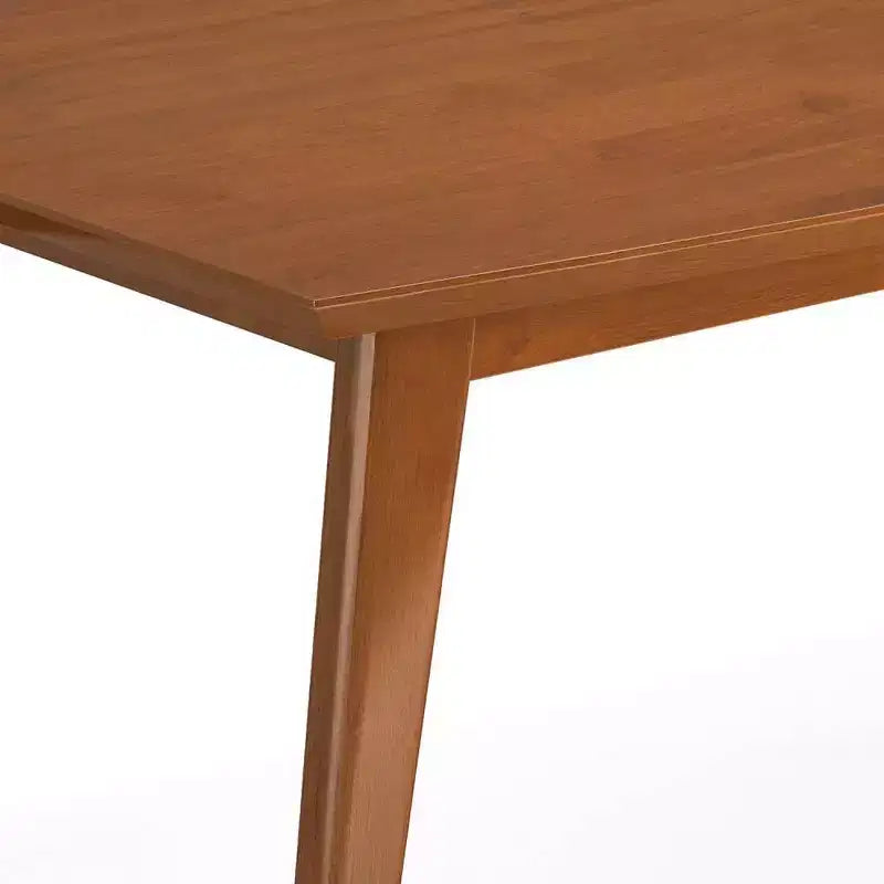 Tierney Mid-Century Rectangle Dining Table Teak Brown - WyndenHall