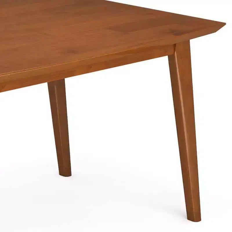 Tierney Mid-Century Rectangle Dining Table Teak Brown - WyndenHall