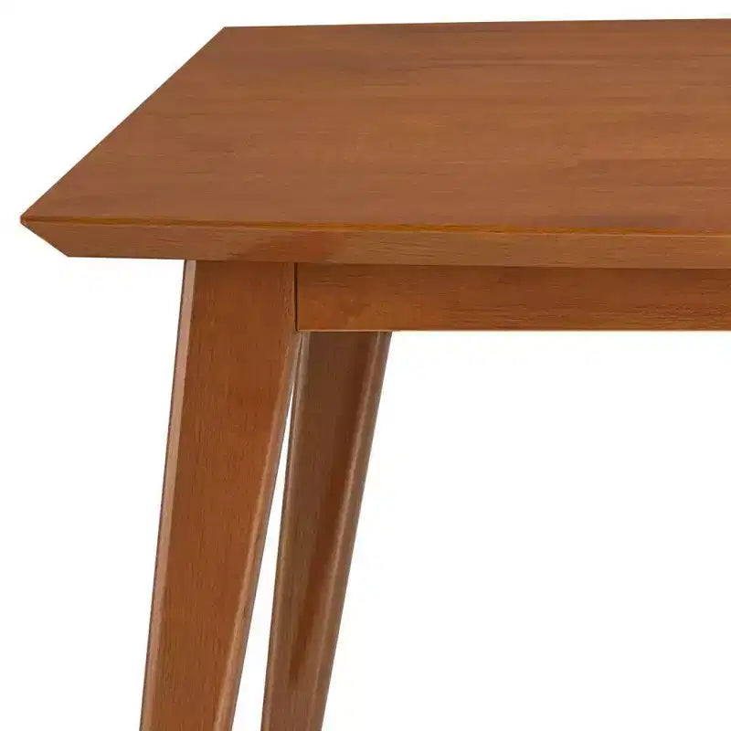 Tierney Mid-Century Rectangle Dining Table Teak Brown - WyndenHall