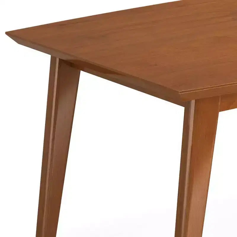 Tierney Mid-Century Rectangle Dining Table Teak Brown - WyndenHall
