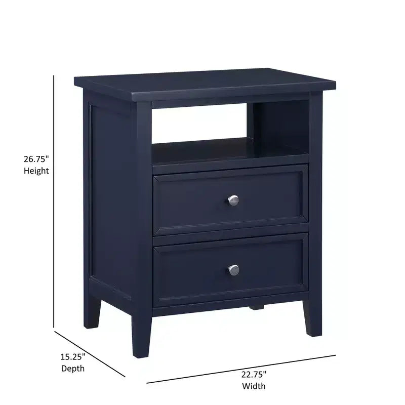 Comfort Pointe Walker Nightstand Midnight Blue