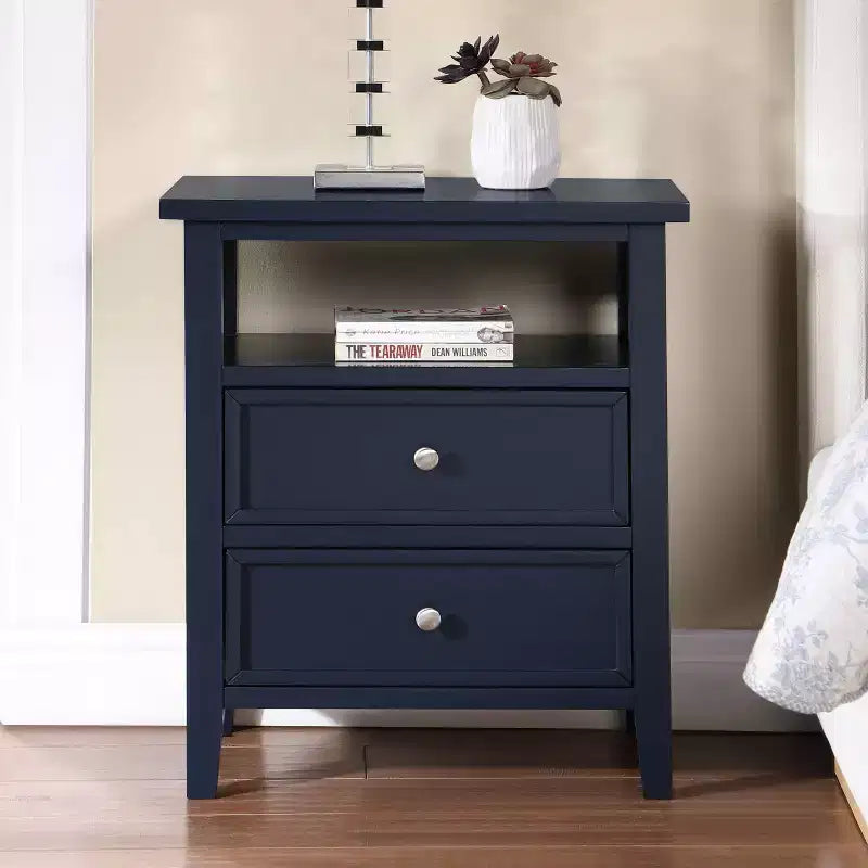 Comfort Pointe Walker Nightstand Midnight Blue