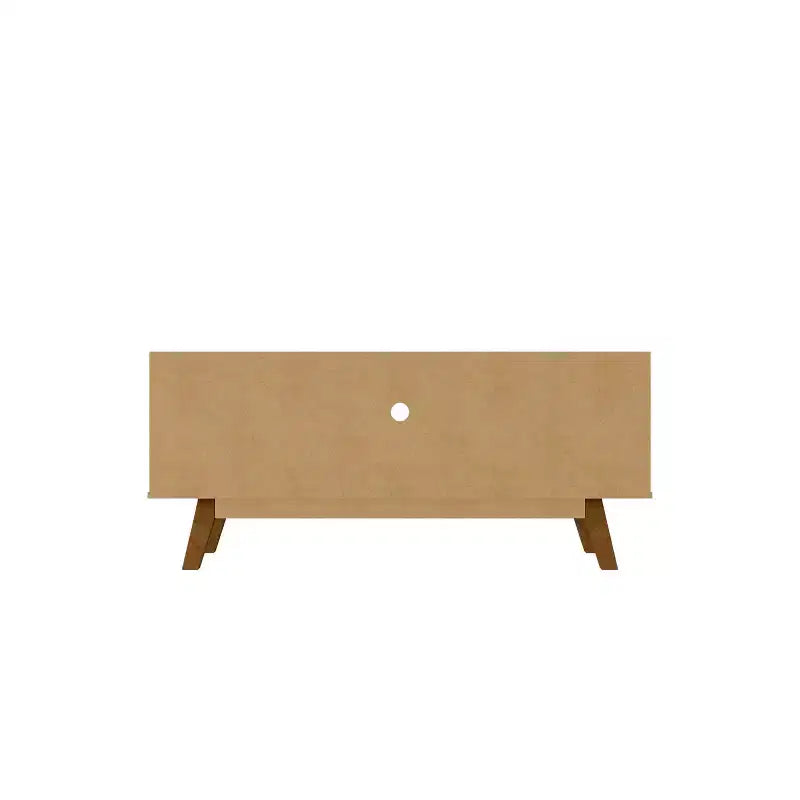 Marcus Mid-Century Modern 4 Shelf TV Stand for TVs up to 55": Storage, Cable Management - Manhattan Comfort