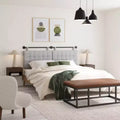 Nathan James King Upholstered Wall Mount Headboard Boucle: Elegant Dorm Room Accessory, Easy to Clean