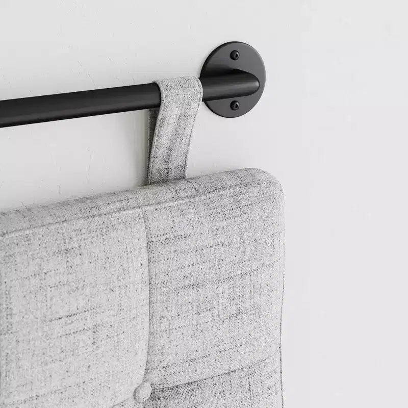 Nathan James King Upholstered Wall Mount Headboard Boucle: Elegant Dorm Room Accessory, Easy to Clean