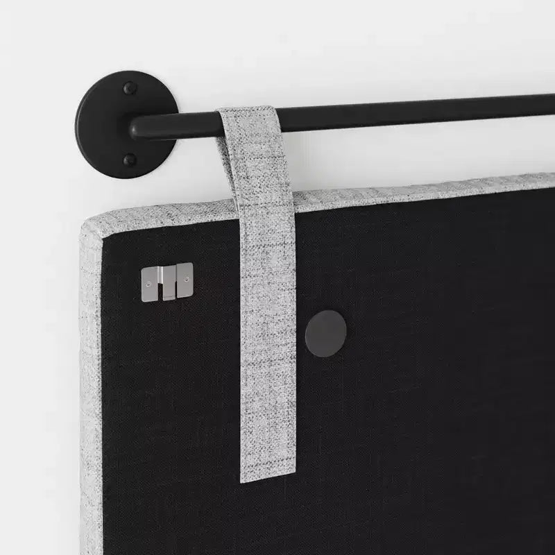 Nathan James King Upholstered Wall Mount Headboard Boucle: Elegant Dorm Room Accessory, Easy to Clean