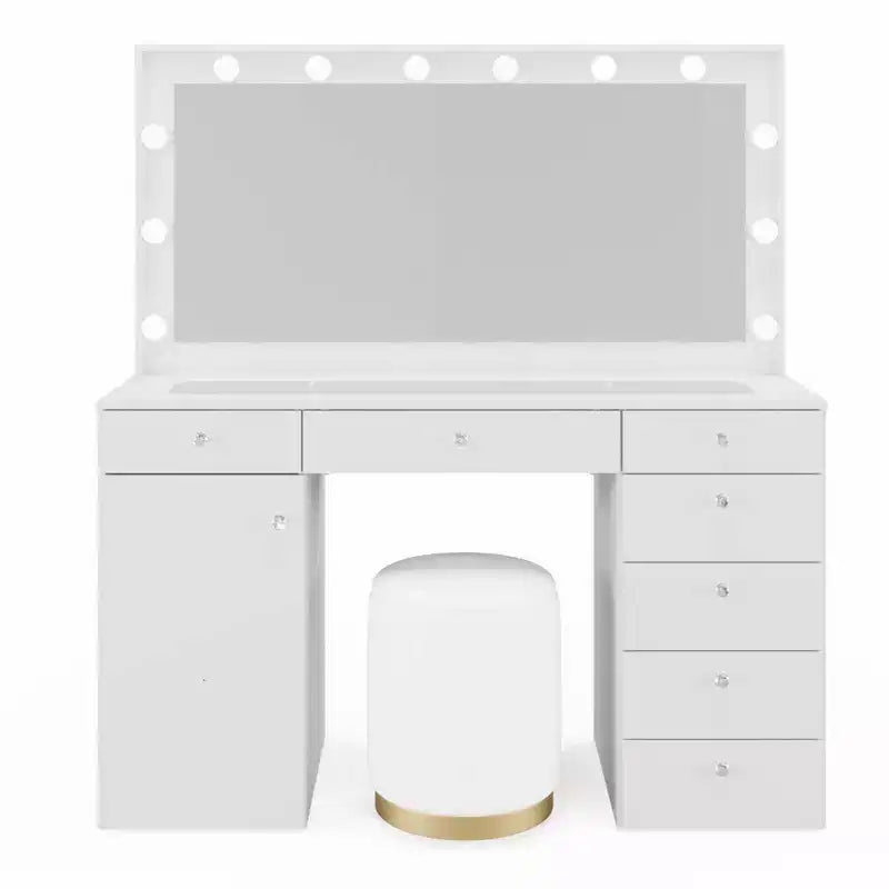 Leila Lighted Makeup Vanity - Boahaus