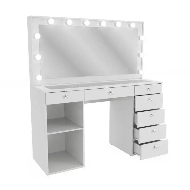 Leila Lighted Makeup Vanity - Boahaus