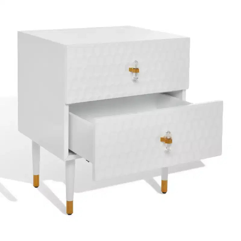 Neptune 2 Drawer Side Table - SFV3570 - Safavieh Couture