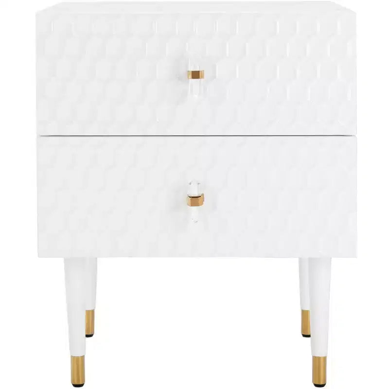 Neptune 2 Drawer Side Table - SFV3570 - Safavieh Couture