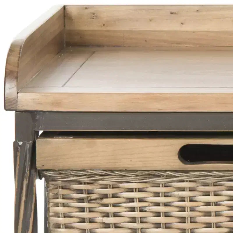 Noah Wooden Storage Bench - AMH6528 - Safavieh Couture