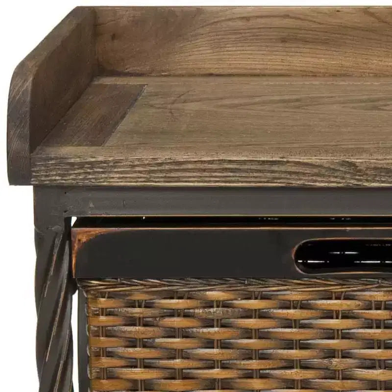 Noah Wooden Storage Bench - AMH6528 - Safavieh Couture