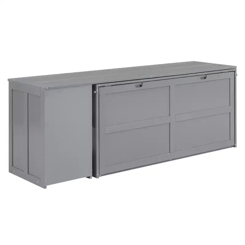 Queen Size Wood Murphy Bed with Rotable Desk-ModernLuxe