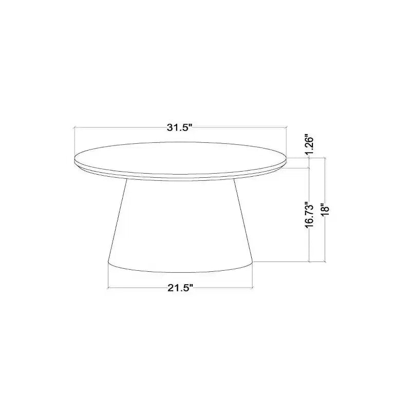 Wooden Round Pedestal Coffee Table - Hearth & Hand with Magnolia