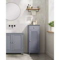 VASAGLE Bathroom Floor Cabinet, Freestanding Bathroom Storage Cabinet with Double Shutter Doors