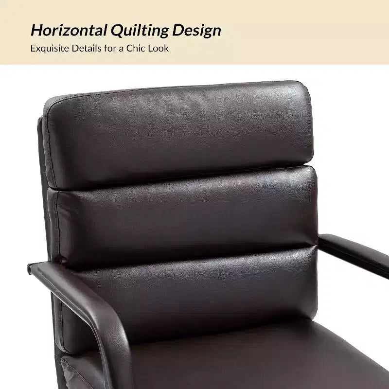 Gregor 360-degree swivel Task Leather Chair with Tilt Lock and Center Tilt for office | Hulala Home