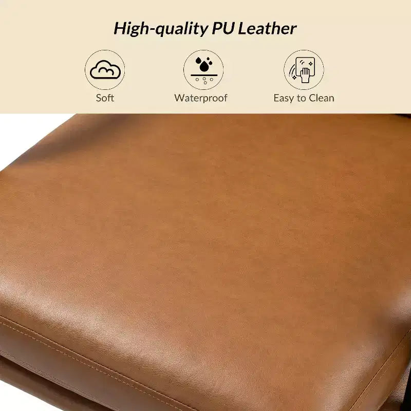 Gregor 360-degree swivel Task Leather Chair with Tilt Lock and Center Tilt for office | Hulala Home