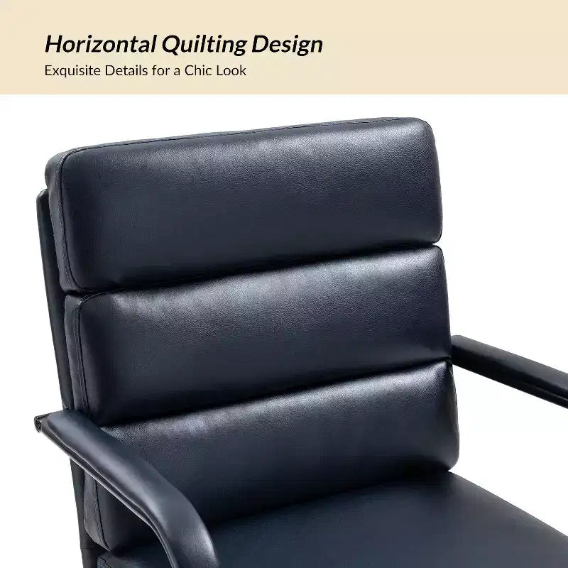 Gregor 360-degree swivel Task Leather Chair with Tilt Lock and Center Tilt for office | Hulala Home