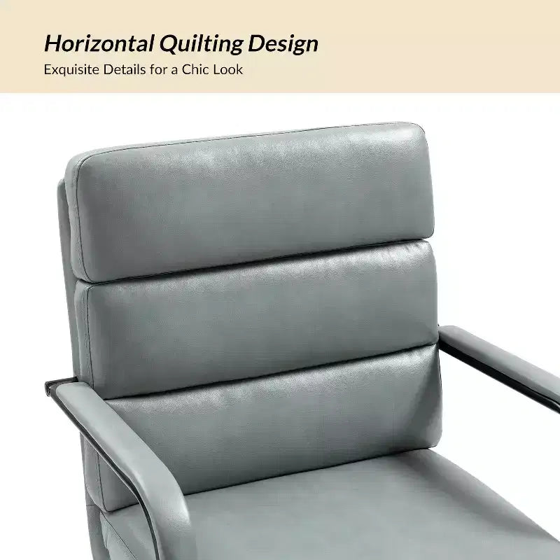 Gregor 360-degree swivel Task Leather Chair with Tilt Lock and Center Tilt for office | Hulala Home