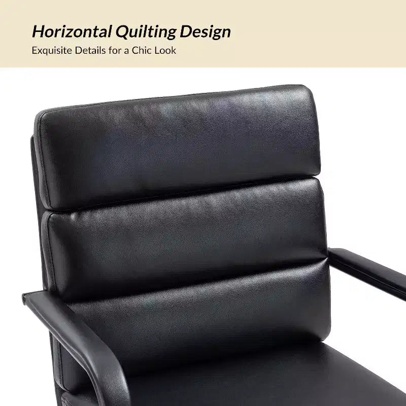 Gregor 360-degree swivel Task Leather Chair with Tilt Lock and Center Tilt for office | Hulala Home