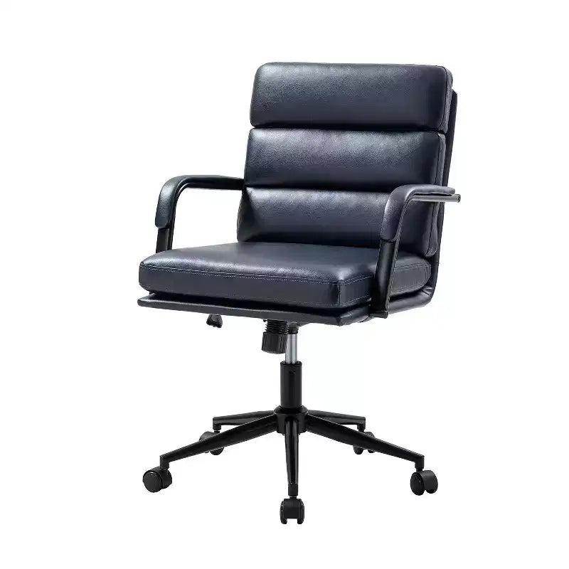 Gregor 360-degree swivel Task Leather Chair with Tilt Lock and Center Tilt for office | Hulala Home