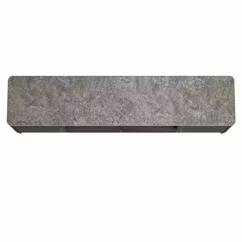 70" Modern Storage TV Stand Cabinet Features Premium Faux Marble Countertop TVs up 75" - Festivo