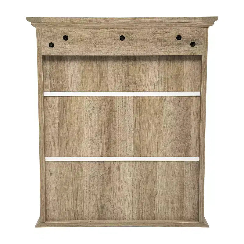 Emma and Oliver Wall Mounted Bathroom Medicine Cabinet Organizer with Adjustable In-Cabinet Shelf, Dual Magnetic Closure Doors, Bottom Open Display Shelf