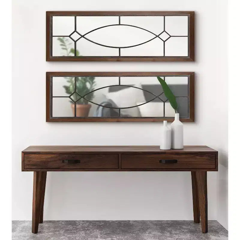 Bakersfiel Windowpane Wall Mirror - Kate & Laurel All Things Decor