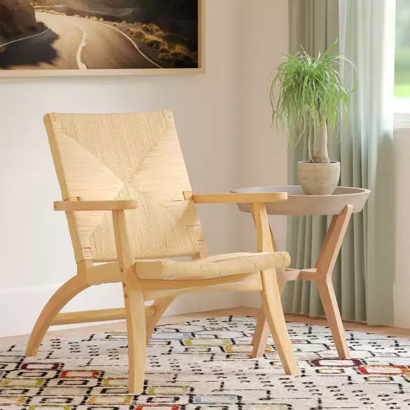 Bronn Accent Chair - ACH9502A - Natural/Natural - Safavieh