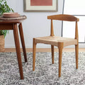 Dagney Woven Dining Chair - DCH1008 - Walnut/Natural - Safavieh
