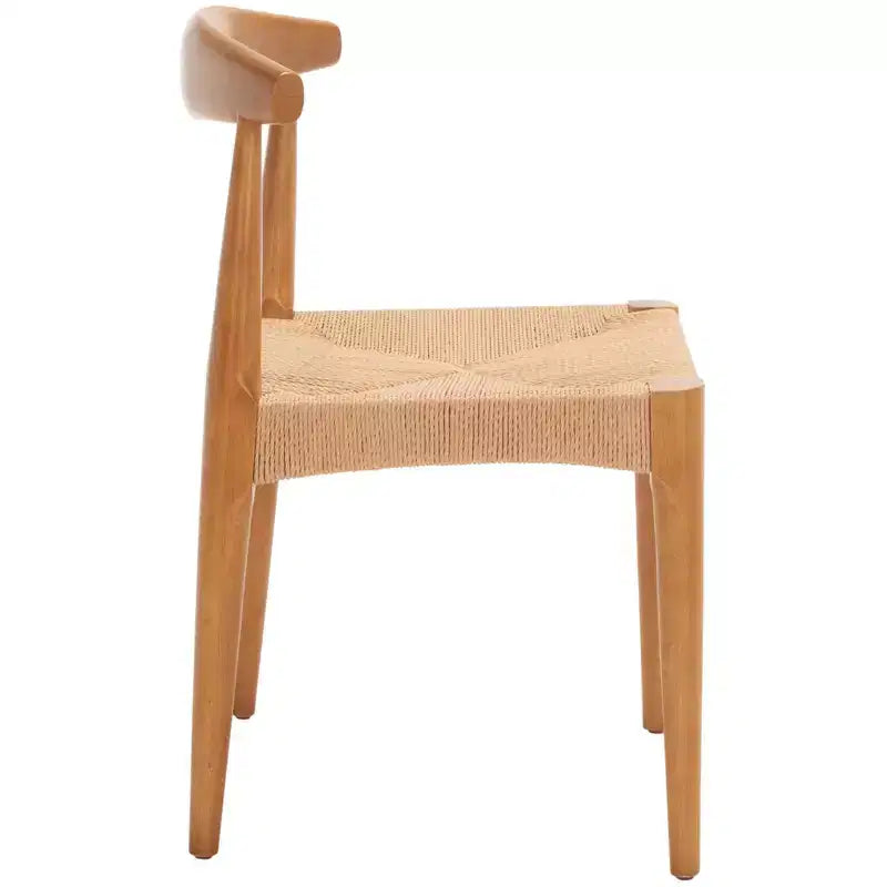 Dagney Woven Dining Chair - DCH1008 - Walnut/Natural - Safavieh