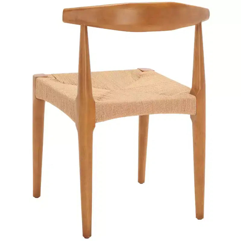 Dagney Woven Dining Chair - DCH1008 - Walnut/Natural - Safavieh