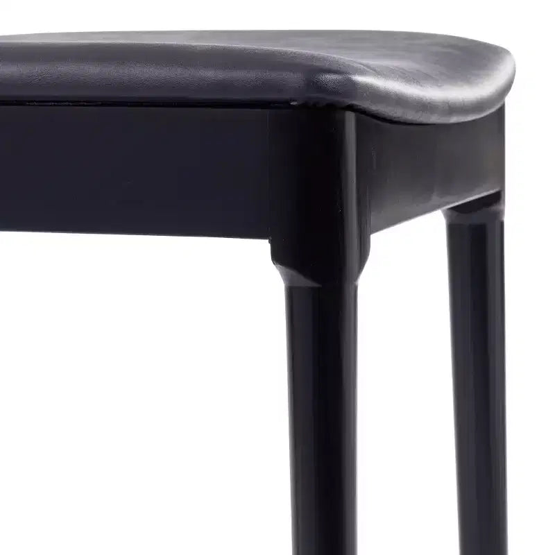Flash Furniture Chester Set of 2 Commercial Grade Solid Wood Dining Chairs with Slatted Backrests and Vinyl Seats