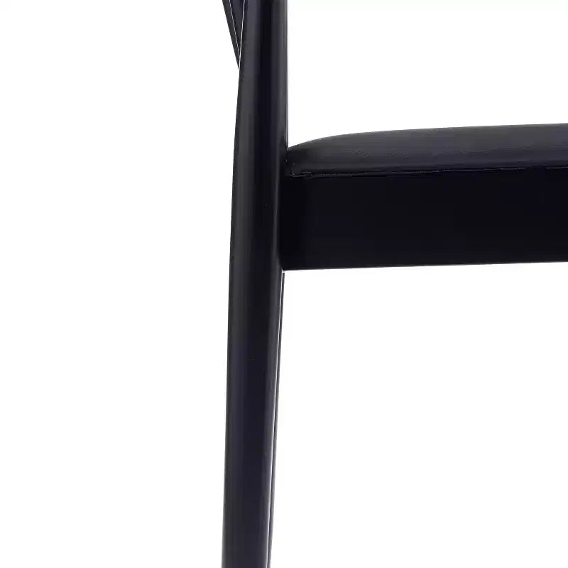 Flash Furniture Chester Set of 2 Commercial Grade Solid Wood Dining Chairs with Slatted Backrests and Vinyl Seats
