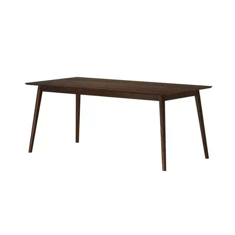 Plank+Beam 72 Mid Century Modern Dining Table, Solid Wood Kitchen & Dining Room Table for 6