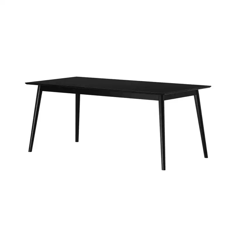 Plank+Beam 72 Mid Century Modern Dining Table, Solid Wood Kitchen & Dining Room Table for 6