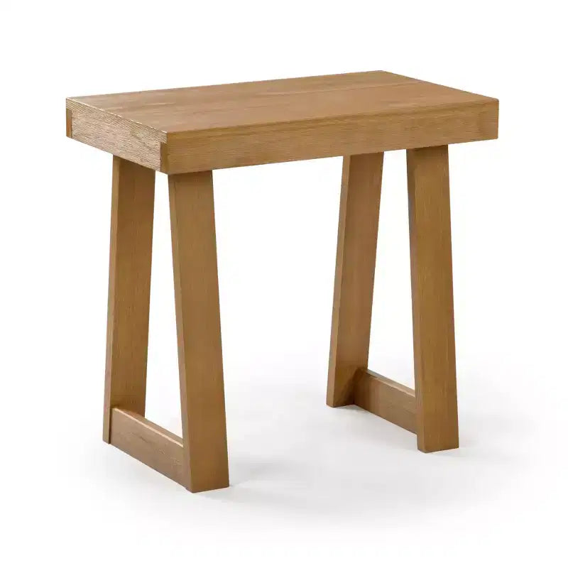 Plank+Beam Solid Wood Classic Rectangular Side Table, 25 Sofa Table for Living Room, End Table