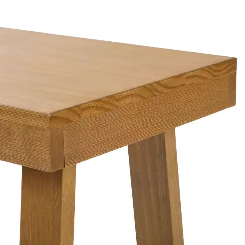 Plank+Beam Solid Wood Classic Rectangular Side Table, 25 Sofa Table for Living Room, End Table