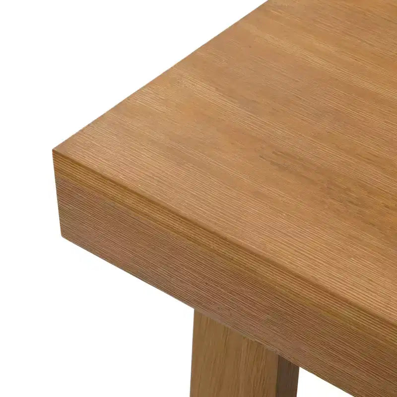 Plank+Beam Solid Wood Classic Rectangular Side Table, 25 Sofa Table for Living Room, End Table