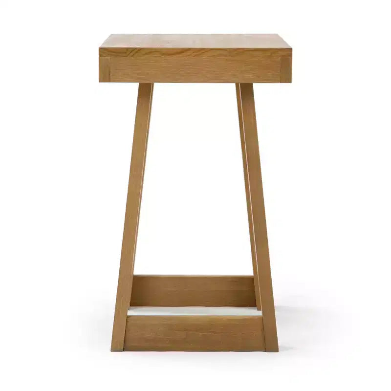 Plank+Beam Solid Wood Classic Rectangular Side Table, 25 Sofa Table for Living Room, End Table