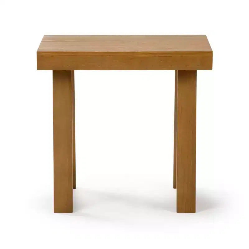 Plank+Beam Solid Wood Classic Rectangular Side Table, 25 Sofa Table for Living Room, End Table
