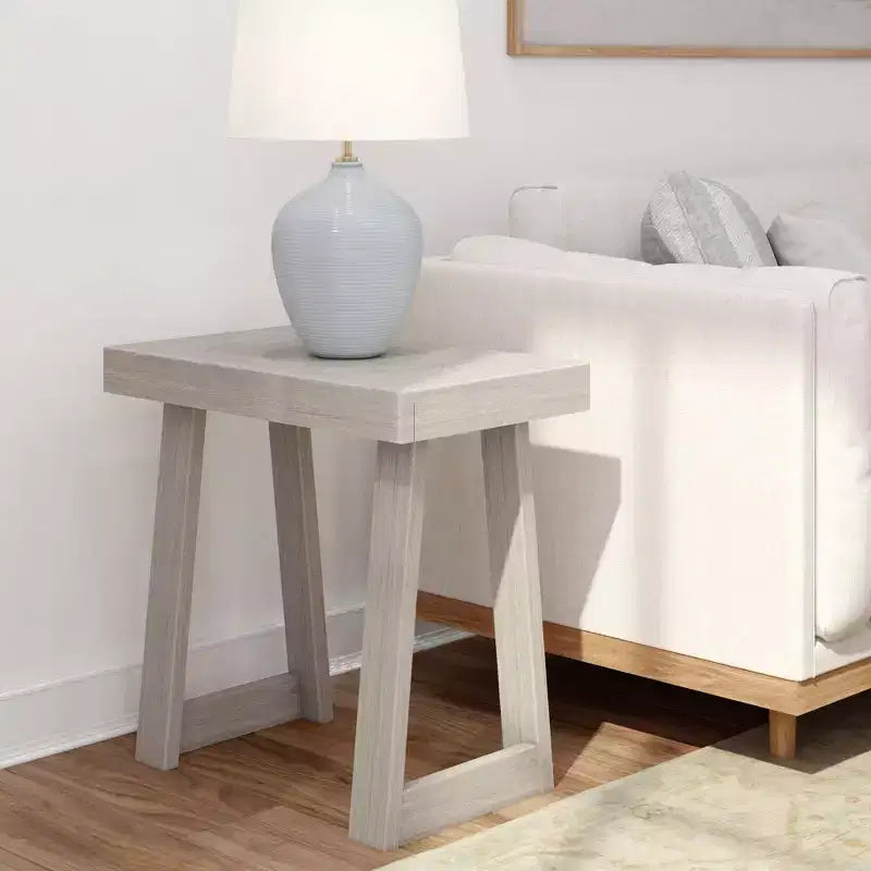 Plank+Beam Solid Wood Classic Rectangular Side Table, 25 Sofa Table for Living Room, End Table