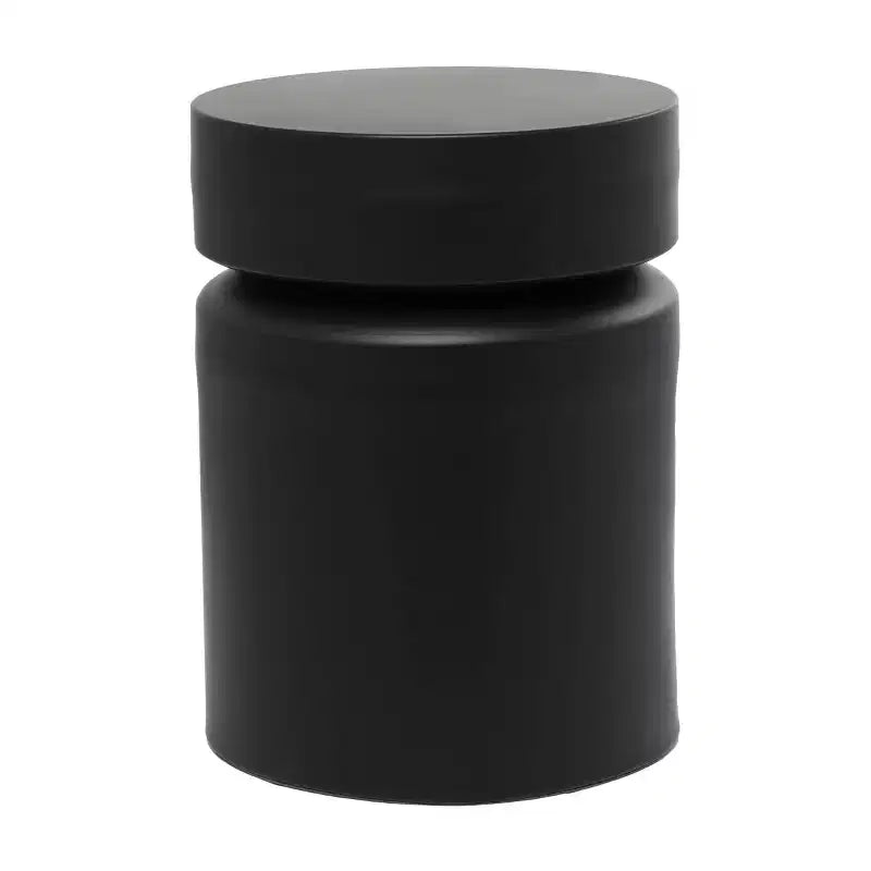 Olivia & May Metal Drum Accent Table