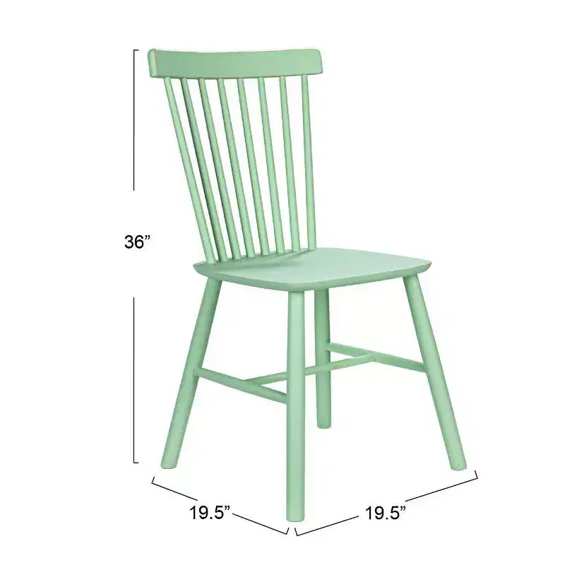 Storied Home Slatted Back Dining Chairs