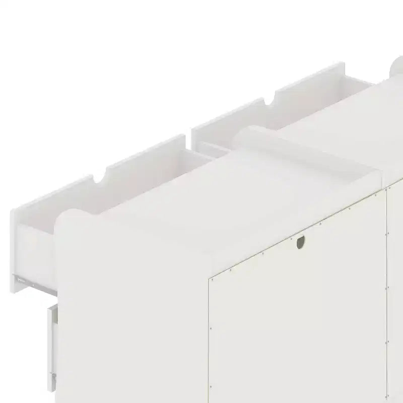 Manhattan Comfort Set of 2 Coney 3 Drawer Dressers