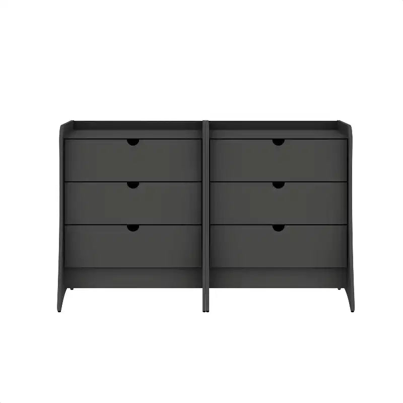 Manhattan Comfort Set of 2 Coney 3 Drawer Dressers