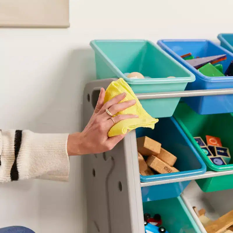 ECR4Kids Tree Toy Storage Organizer and 12 Removable Plastic Bins, Kids Furniture