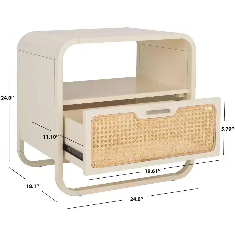 Yates 1 Drawer Nightstand - NST9206 - Safavieh