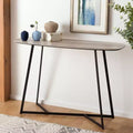 Arrington Console Table - CNS4203A - White Oak/Black - Safavieh