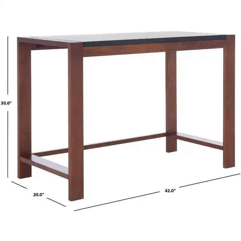 Halleck Desk - DSK5010 - Black/Brown - Safavieh